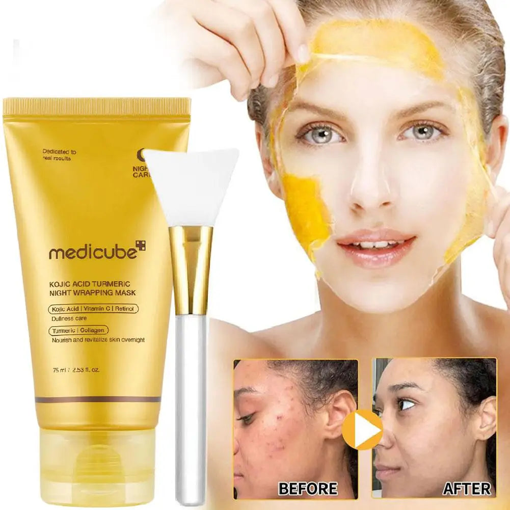 Masque facial peel-off curcuma - Soin anti-âge