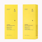 Avant-après masque peel-off anti-rides curcuma