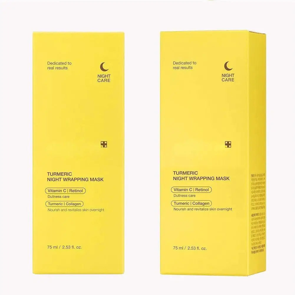 Avant-après masque peel-off anti-rides curcuma